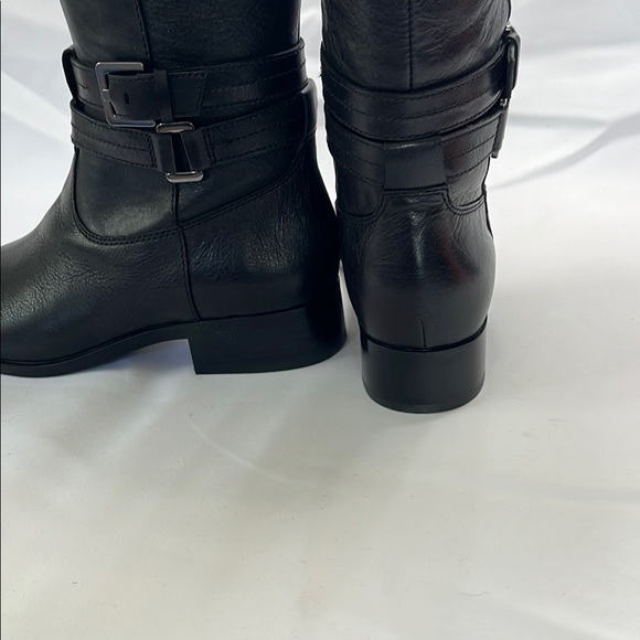 Naturalizer Black Leather Heeled Boots - Picture 5 of 9